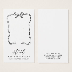 Whimsical Ribbon Frame Display Card