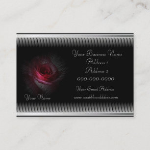 Whimsical Rose Coupon Business Card