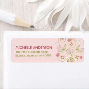 Whimsical rose Floral Blooms Baby shower Adresse