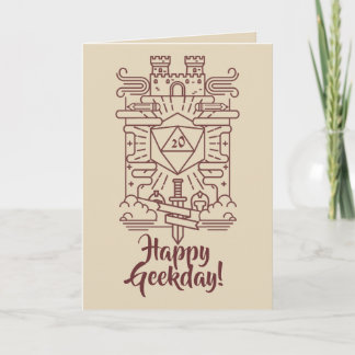 Whimsical RPG Geeky Birthday Card