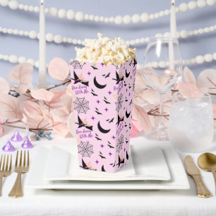 Whimsical "Run Away With Me" Halloween Witch & Bat Favor Box