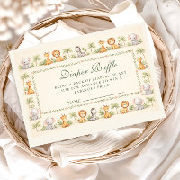 Whimsical Safari Animals Diapper Raffle