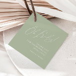 Whimsical Sage Green Oh Baby Shower Thank You Favour Tags<br><div class="desc">Introducing our whimsical sage green oh baby shower thank you favour tags, perfect for your simple modern boho celebration any season of the year! This favour tag has a boho-chic, gender-neutral vibe with elegant calligraphy and a delicate minimalist design, making it ideal for both girls and boys. Plus, it's editable,...</div>