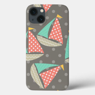 Whimsical Sailboats iPhone 13 Case