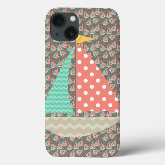 Whimsical Sailboats Case-Mate iPhone Case (Back)
