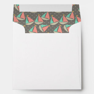 Whimsical Sailboats Envelope