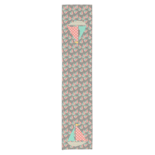 Whimsical Sailboats Short Table Runner