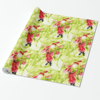 Whimsical Santa Christmas Wrapping Paper