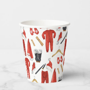 Whimsical Santa’s Clothes Christmas Gift Paper Cups