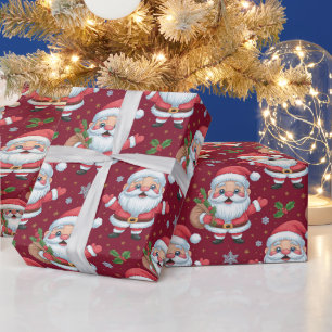 Whimsical Santa Wrapping Paper