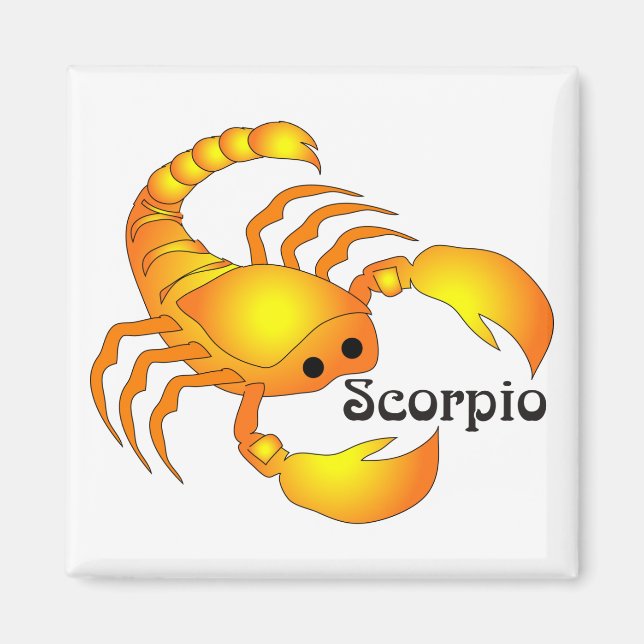 Whimsical Scorpio Magnets (Front)