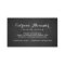 Whimsical Script Chalkboard Business Card