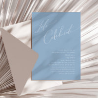Whimsical Script | Dusty Blue Let's Celebrate