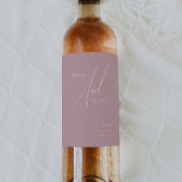 Whimsical Script | Dusty Rose Wedding