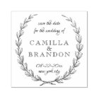 Whimsical Script Laurel Botanical Save The Date