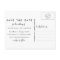 WHIMSICAL SCRIPT PHOTO SAVE OUR DATE POSTCARD
