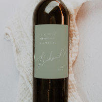 Whimsical Script | Sage Green Bridesmaid Proposal