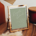 Whimsical Script Sage Green Signature Drinks Sign<br><div class="desc">Introducing our stunning whimsical script sage green signature drinks sign perfect for your simple modern boho spring celebration. Our elegant design includes a vibrant bright, pastel colour palette with a vintage chic calligraphy script. Whether you prefer a minimalist or classic style, our unique editable product offers luxury and elegance, perfect...</div>
