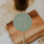 Whimsical Script | Sage Monogram Envelope Seal<br><div class="desc">Introducing our stunning whimsical script | sage monogram envelope seal perfect for your simple modern boho spring celebration. Our elegant design includes a vibrant bright, pastel colour palette with a vintage chic calligraphy script. Whether you prefer a minimalist or classic style, our unique editable product offers luxury and elegance, perfect...</div>