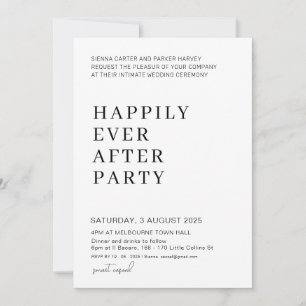 Whimsical Script Wedding–Nothing Fancy Just Love Invitation