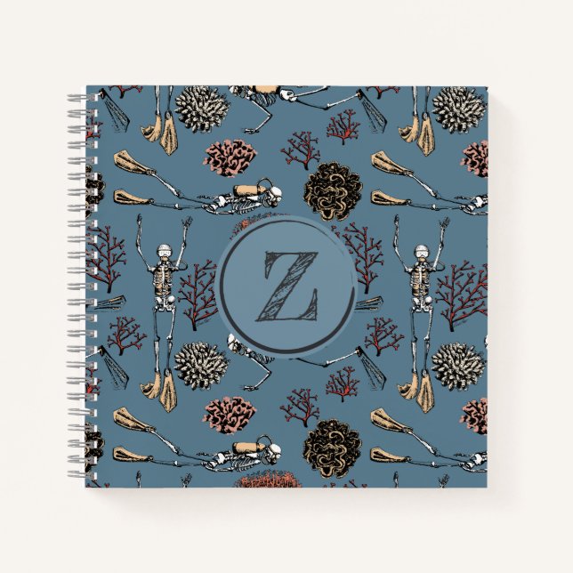 Whimsical Scuba Diving Look Livre & Sports Journal (Devant)