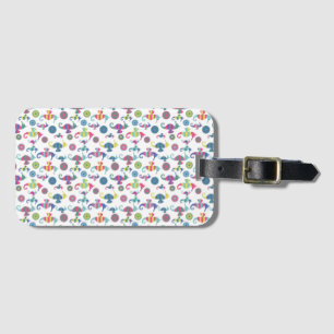 Whimsical Seahorse Design Luggage Tag