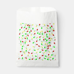 whimsical seamless christmas tree lights favour bag