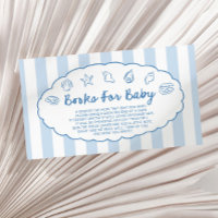 Whimsical Seashell Baby Shower Books For Baby