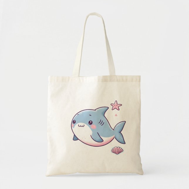 Whimsical Shark Tote Bag – Fun and Functional! (Front)