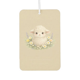 Whimsical Sheep and Wildflowers for a Charming Air Freshener