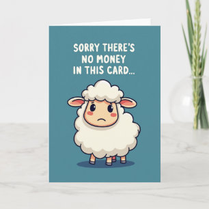 Whimsical Sheep Birthday Card