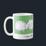 Whimsical Sheep Mug<br><div class="desc">This is a terrific mug to have fun with. We offer it in several colours. Create a "herd" of mugs each with a different background colour. These humourous sheep will love the changes. You can customize this mug to fit any ocassion - Birthdays, Anniversaries, Get well... .whatever you need. The...</div>