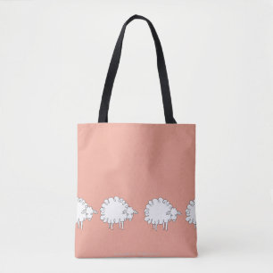 Whimsical Sheep Shoulder TOTE Bag