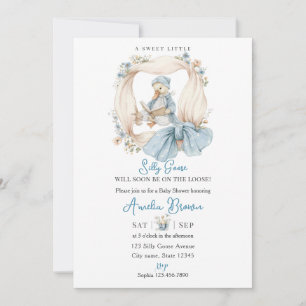 Whimsical Silly Goose Baby Shower Invitation