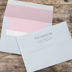 Whimsical Simple Pastel Colours Return Address Envelope