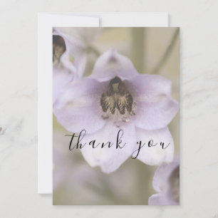 Whimsical Simple Script Purple Flat Carte de remer