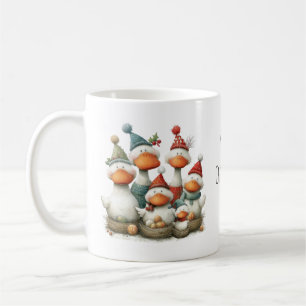 Whimsical Six Geese Laying 12 Days Christmas 11oz Coffee Mug