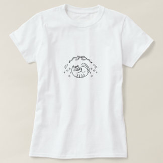Whimsical Sleepy Cat T-Shirt