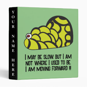 Whimsical Snail Back To School Binder