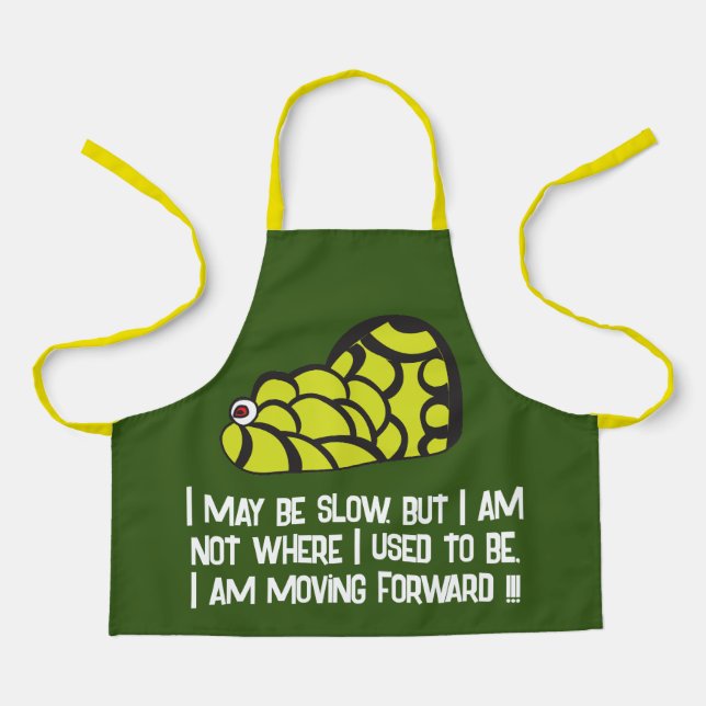 Whimsical Snail Kids Apron (Front)