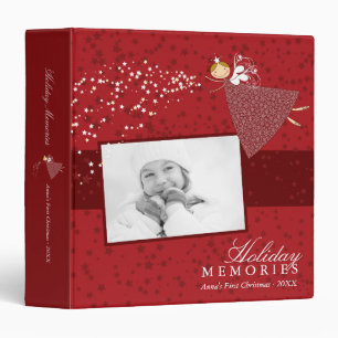 Whimsical Snowflakes Christmas Fairy Holiday Photo Binder