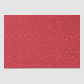 Whimsical Snowflakes Christmas Pattern in Red Tissue Paper