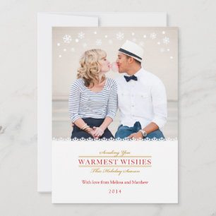 Whimsical Snowflakes Holiday Photo Card Groupon