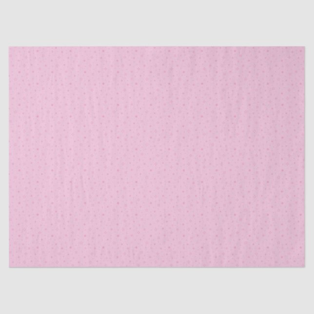 Whimsical Snowflakes in Pastel Pink Pattern Tissue Paper (Front)
