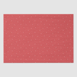 Whimsical Snowflakes Retro Christmas Pattern Red Tissue Paper