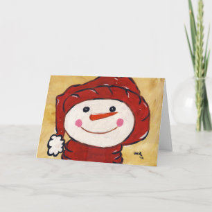 Whimsical Snowman Card
