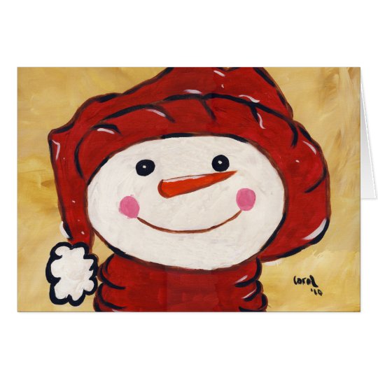 Whimsical Snowman Card