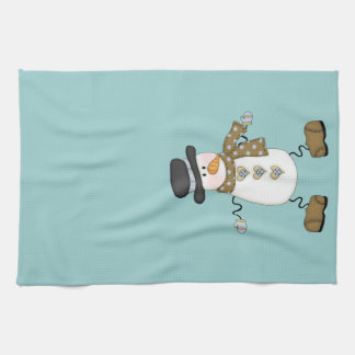 Whimsical Snowman Kitchen Towel
