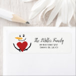 Whimsical Snowman Return Address Labels<br><div class="desc">Whimsical Snowman Return Address Labels - Created by Colourful Designs Inc. Copyright 2015-2019. All text can be modified.</div>