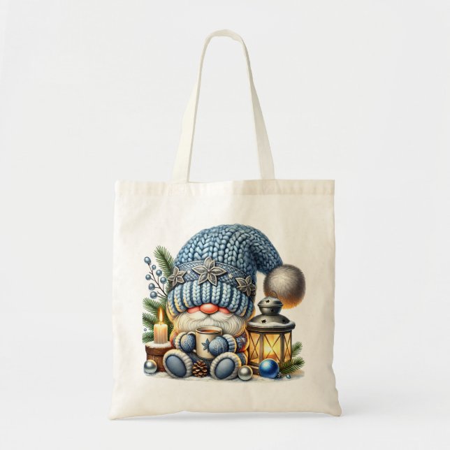 Whimsical Snowman Tote Bag (Front)